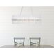 Dallas 24 Light 42 inch Chrome Linear Chandelier Ceiling Light