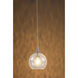 Bobo 1 Light 4 inch Matte Chrome Pendant Ceiling Light in Clear Glass