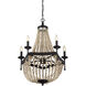 Bohemian 5 Light 24 inch Oil Rubbed Bronze Chandelier Ceiling Light