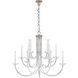 AERIN Wharton 15 Light 37.75 inch Polished Nickel Chandelier Ceiling Light