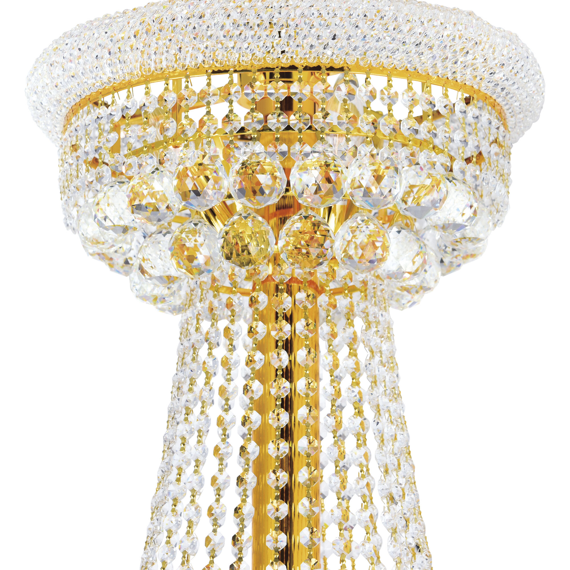 Empire 38 Light 42 inch Gold Down Chandelier Ceiling Light