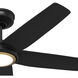 Zentech 44 inch Matte Black Outdoor Ceiling Fan