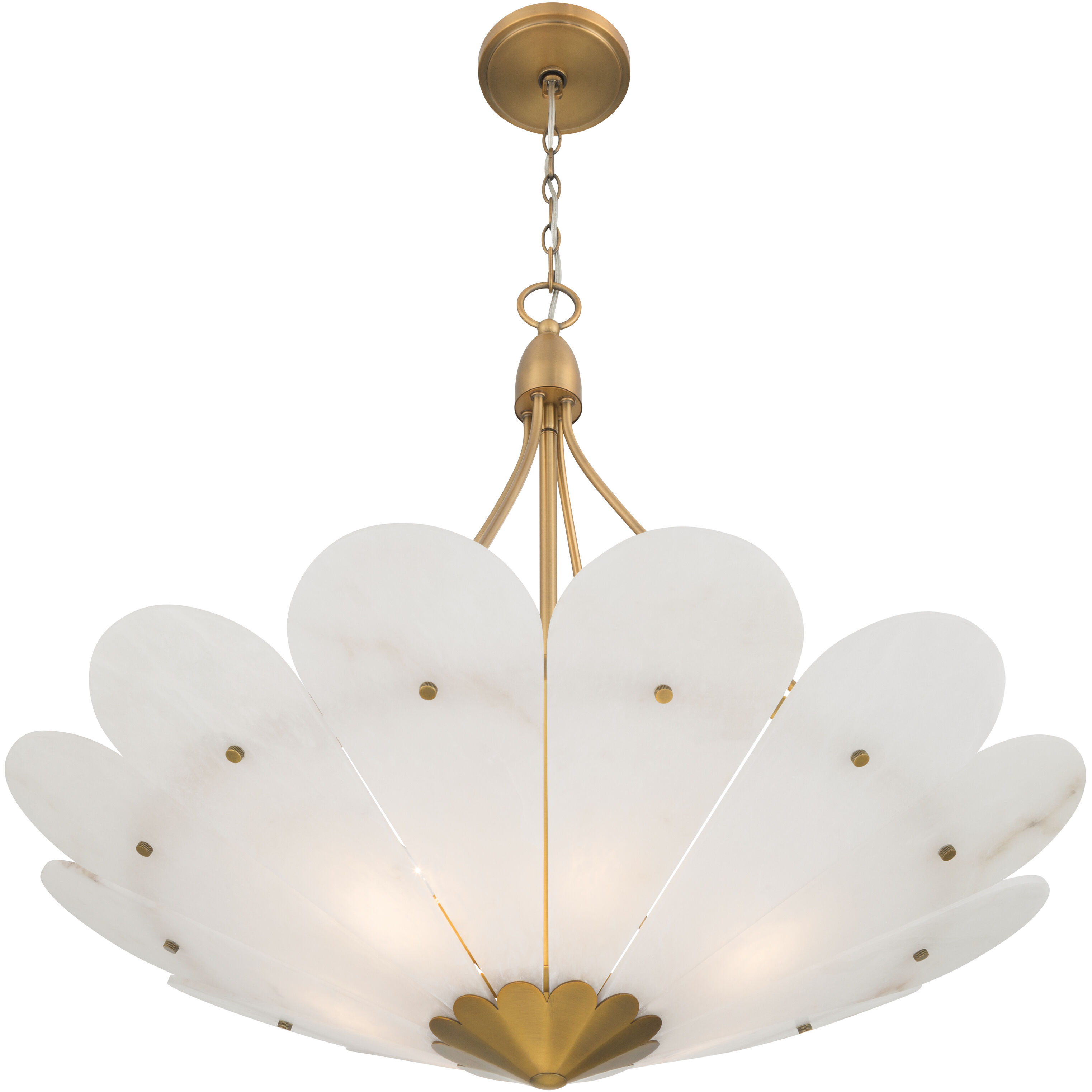 Althira 6 Light 32.75 inch Legacy Brass Pendant Ceiling Light