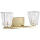 Valentin 2 Light 15 inch Champagne Gold Vanity Light Wall Light