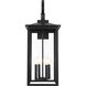 Carisle 4 Light 31 inch Black Outdoor Wall Sconce