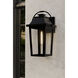 Branwyn 1 Light 20 inch Sand Coal Black Outdoor Wall Lantern