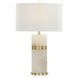 Alabaster Tower 30 inch Table Lamp Portable Light