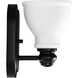 Russel 1 Light 5.38 inch Matte Black Vanity Light Wall Light