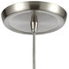 Fissure 1 Light 5 inch Smoke with Satin Nickel Mini Pendant Ceiling Light