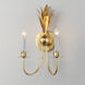 Paloma 2 Light 10 inch Gold Leaf Wall Sconce Wall Light