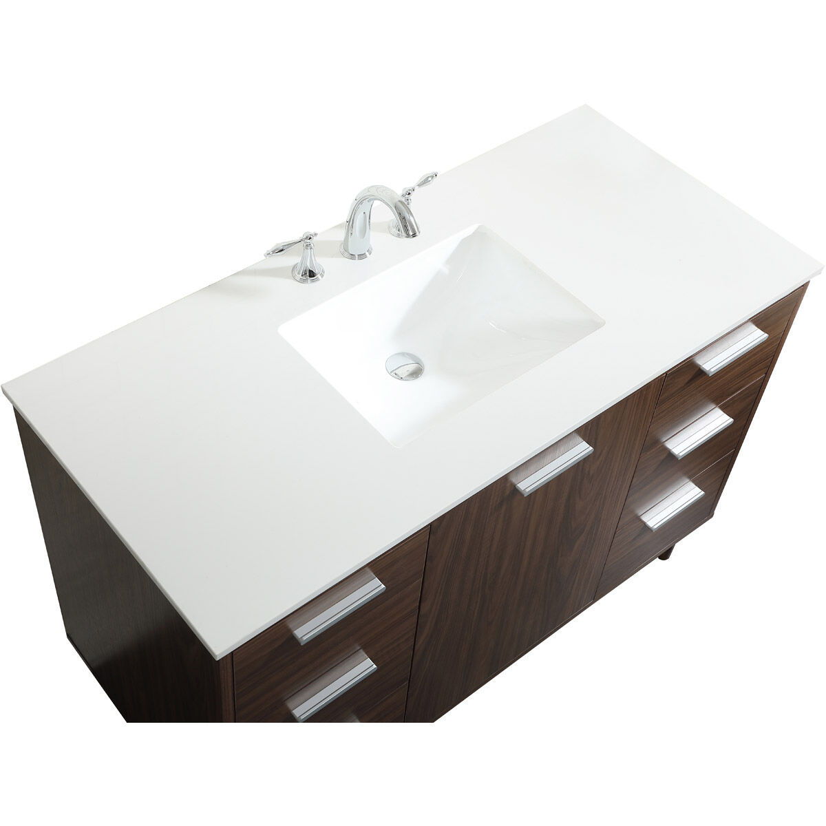 Baldwin 48 X 22 X 34 inch Walnut Vanity Sink Set