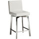 Giro 38 inch White Swivel Counter Stool