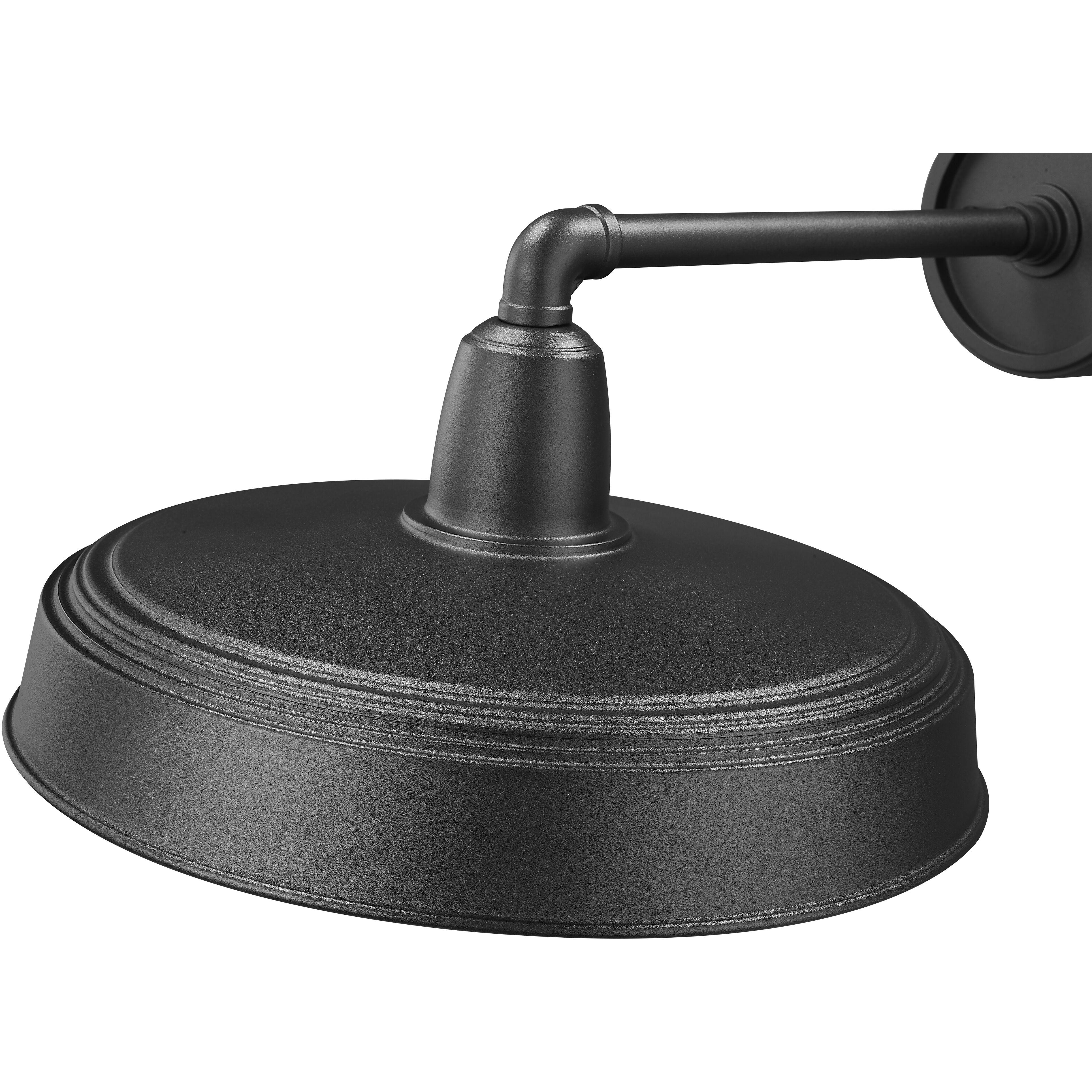 RLM 1 Light 9.5 inch Sand Black Outdoor Wall Light