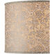 Nomad Beige and Ivory 20 inch Drum Lamp Shade, Large