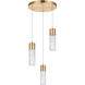 Constellation LED 12 inch Gold Pendant Ceiling Light
