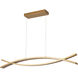 Wishbone LED Gold Pendant Ceiling Light