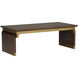 Gion 48 X 17.5 inch Brown and Gold Cocktail Table
