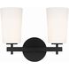 Colton Bath Wall Light in Black