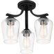 Shyloh 3 Light 16 inch Coal Semi Flush / Chandelier Ceiling Light