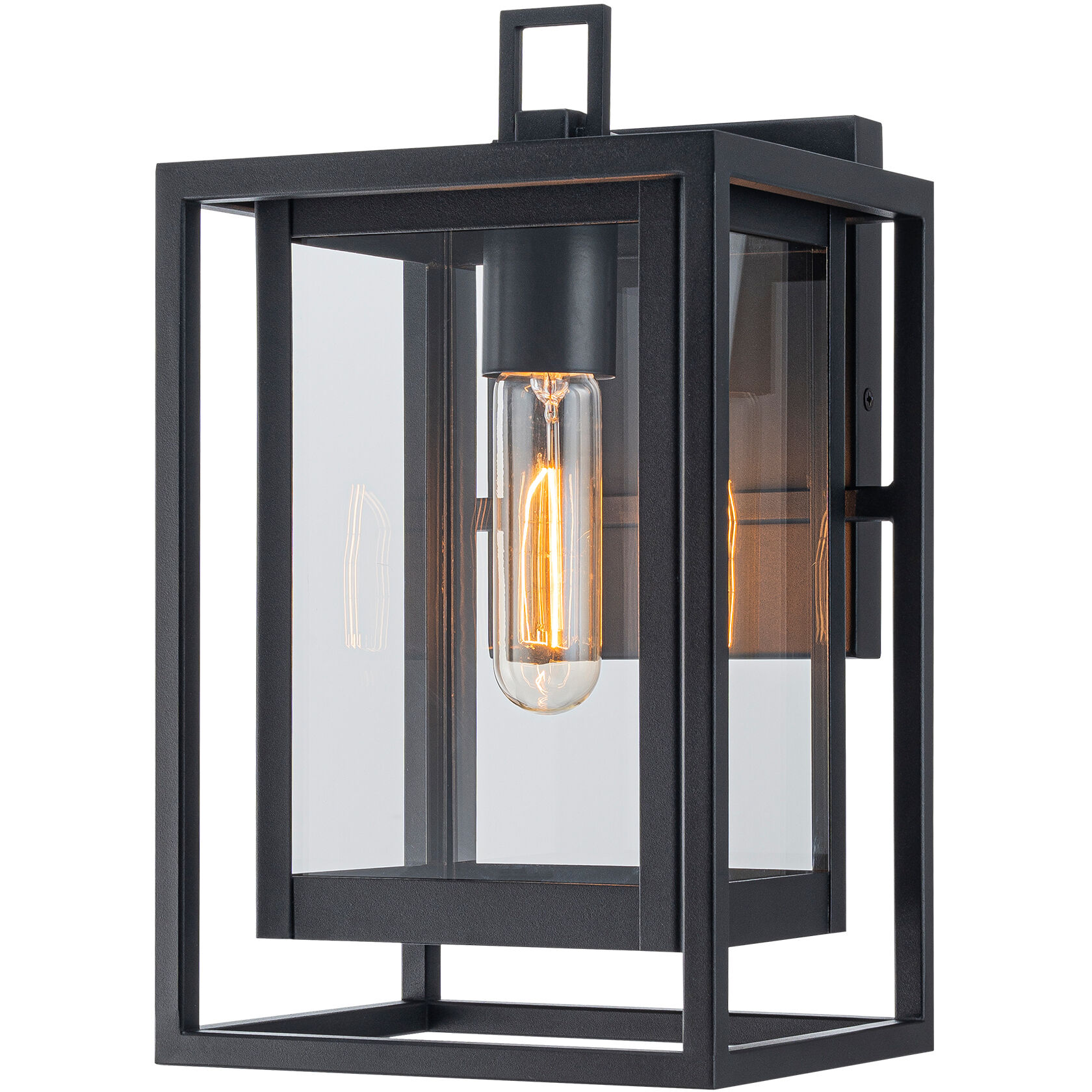 Stratford 1 Light 12 inch Matte Black Outdoor Wall Light