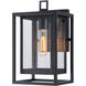Stratford 1 Light 12 inch Matte Black Outdoor Wall Light
