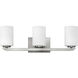 Kyra 3 Light 24 inch Brushed Nickel Vanity Light Wall Light