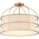 Gateway Park 5 Light 20 inch Soft Brass Convertible Pendant / Semi Flush Ceiling Light