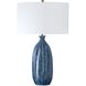 Bixby 28.75 inch 150.00 watt Blue Glaze and Antique Brass Table Lamp Portable Light