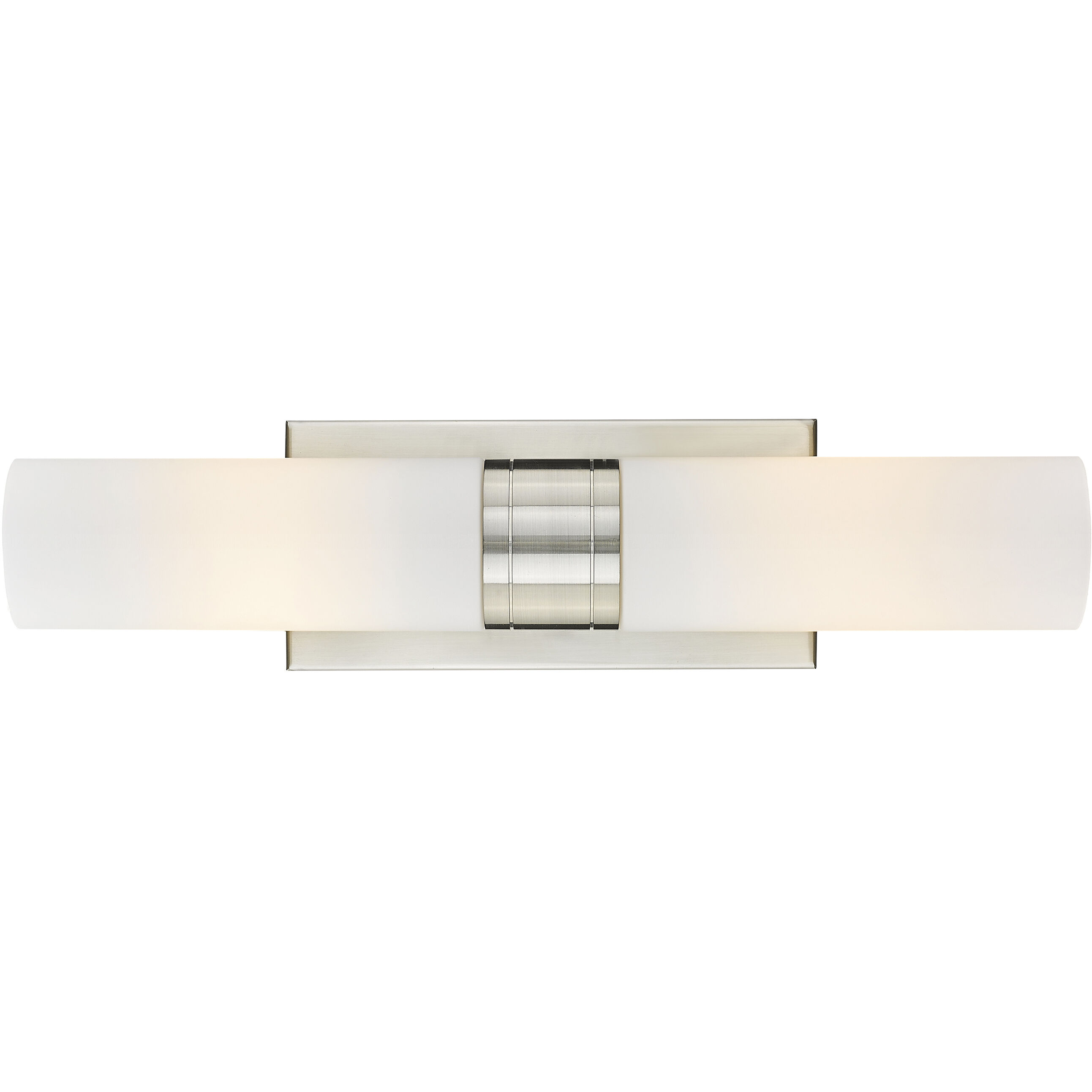 Ballston Urban 2 Light 18 inch Satin Nickel Bath Vanity Light Wall Light in White