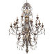 Signature 24 Light 69.25 inch Windsor Rust with Bronze Accents Chandelier without Crystals Ceiling Light