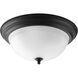 Adelmo 3 Light 15.25 inch Forged Black Flush Mount Ceiling Light