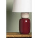 Batya 24 inch 15.00 watt Aged Brass/Ceramic Bordeaux Blush Table Lamp Portable Light