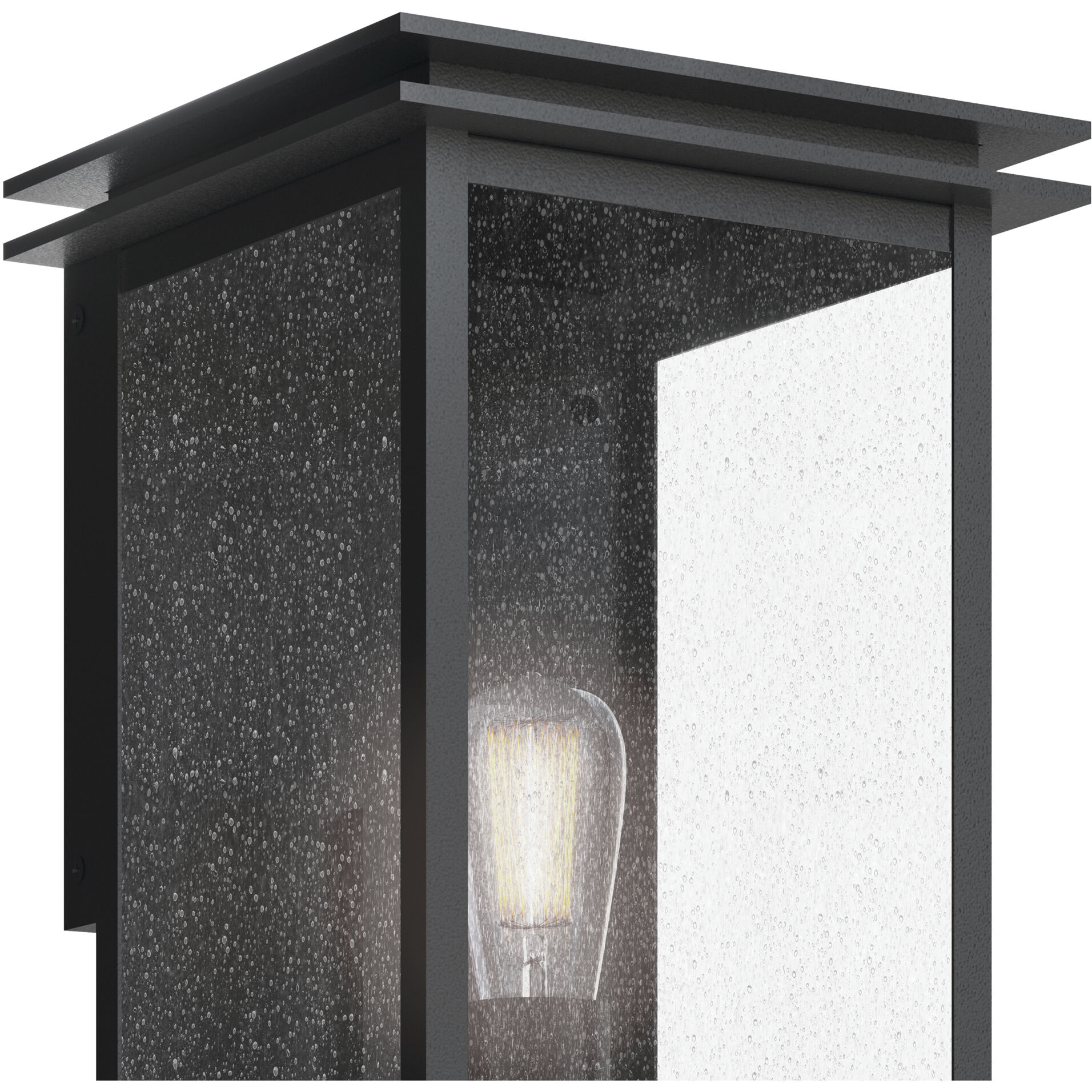 Arkville 1 Light 14 inch Textured Black Outdoor Wall Light, Medium