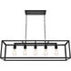 Resolute 5 Light 38 inch Black Pendant Ceiling Light