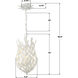Broche 3 Light 9.5 inch Matte White Pendant Ceiling Light