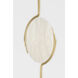 Lapis LED 7 inch Vintage Brass ADA Wall Sconce Wall Light