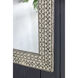 Anita 35.8 X 24 inch Black and White Wall Mirror, Rectangular