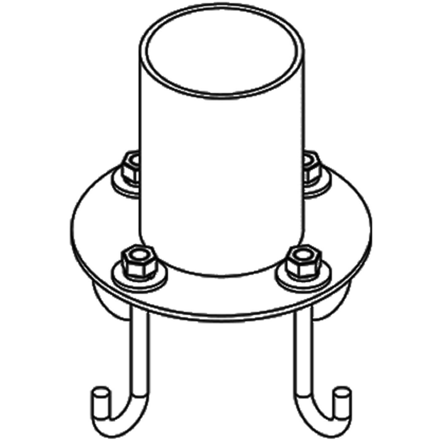 Hubbardton Forge Samantha 4.3 inch Coastal Oil Rubbed Bronze Outdoor Pier Mount 390013-1011 - Open Box