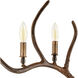 Hill County 4 Light Rustic Bronze Wall Sconce Wall Light