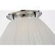Amber Lewis Bradley LED 12 inch Polished Nickel Flush Mount Ceiling Light