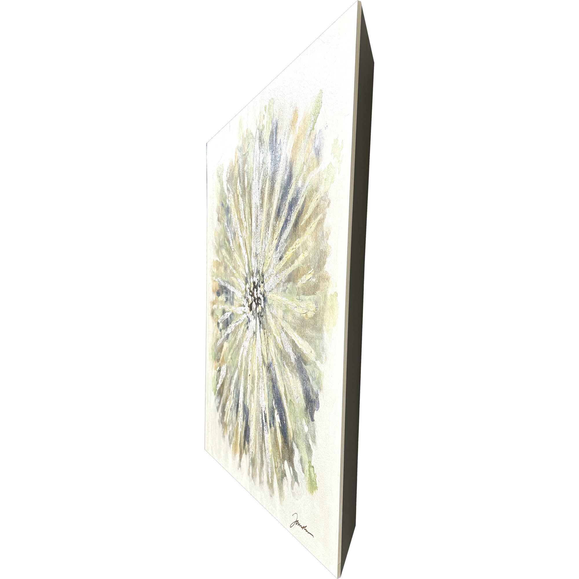 Dandelion Wall Green and Beige and Multi and Yellow Wall Sculpture, The Studio