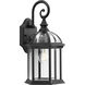 Dillard 1 Light 16 inch Textured Black Outdoor Wall Lantern