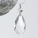Traditional Crystal Sconce Wall Light in Clear Hand Cut, Polished Chrome