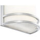 Lola 1 Light 7.25 inch Brushed Steel Wall Sconce Wall Light
