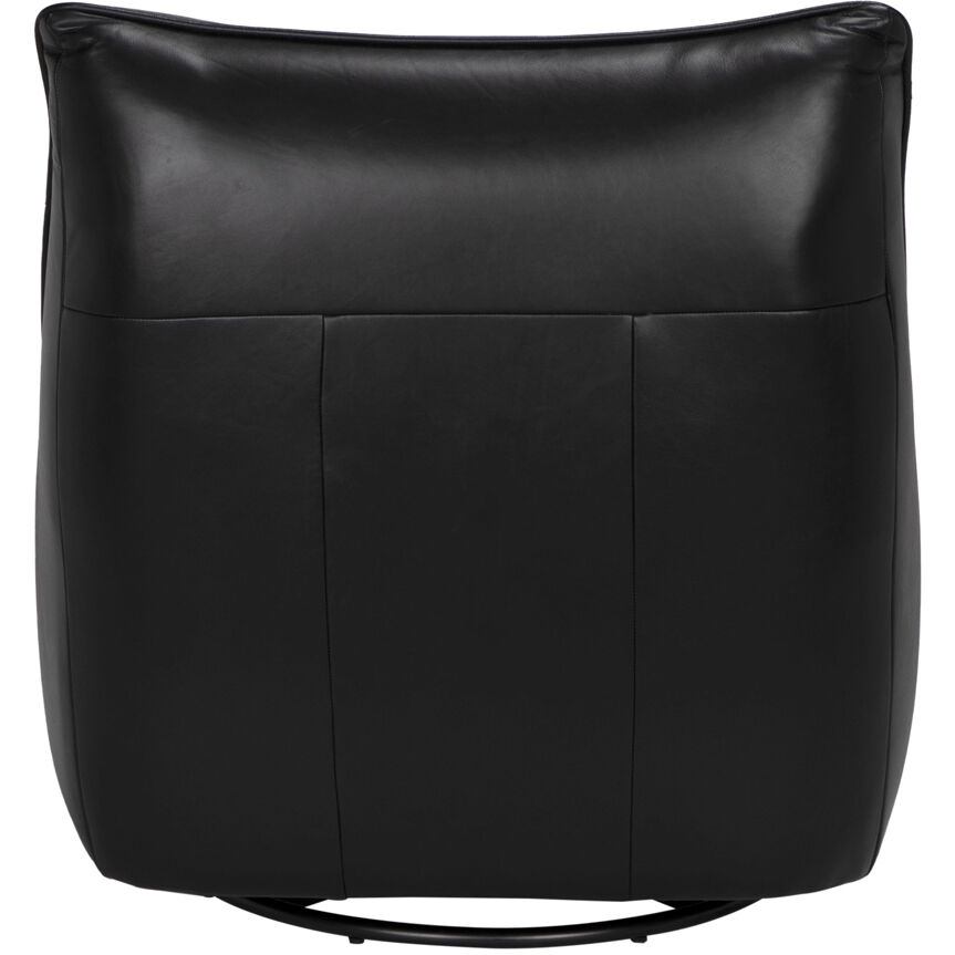 McClain Onyx Black Swivel Single Sofa