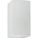 Ambiance Rectangle LED 7.25 inch Gloss White ADA Wall Sconce Wall Light, Large