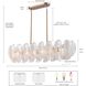 Chateau 6 Light 47.25 inch Satin Brass Linear Chandelier Ceiling Light