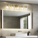 Andree 5 Light 40 inch Modern Gold Bathroom Vanity Wall Light