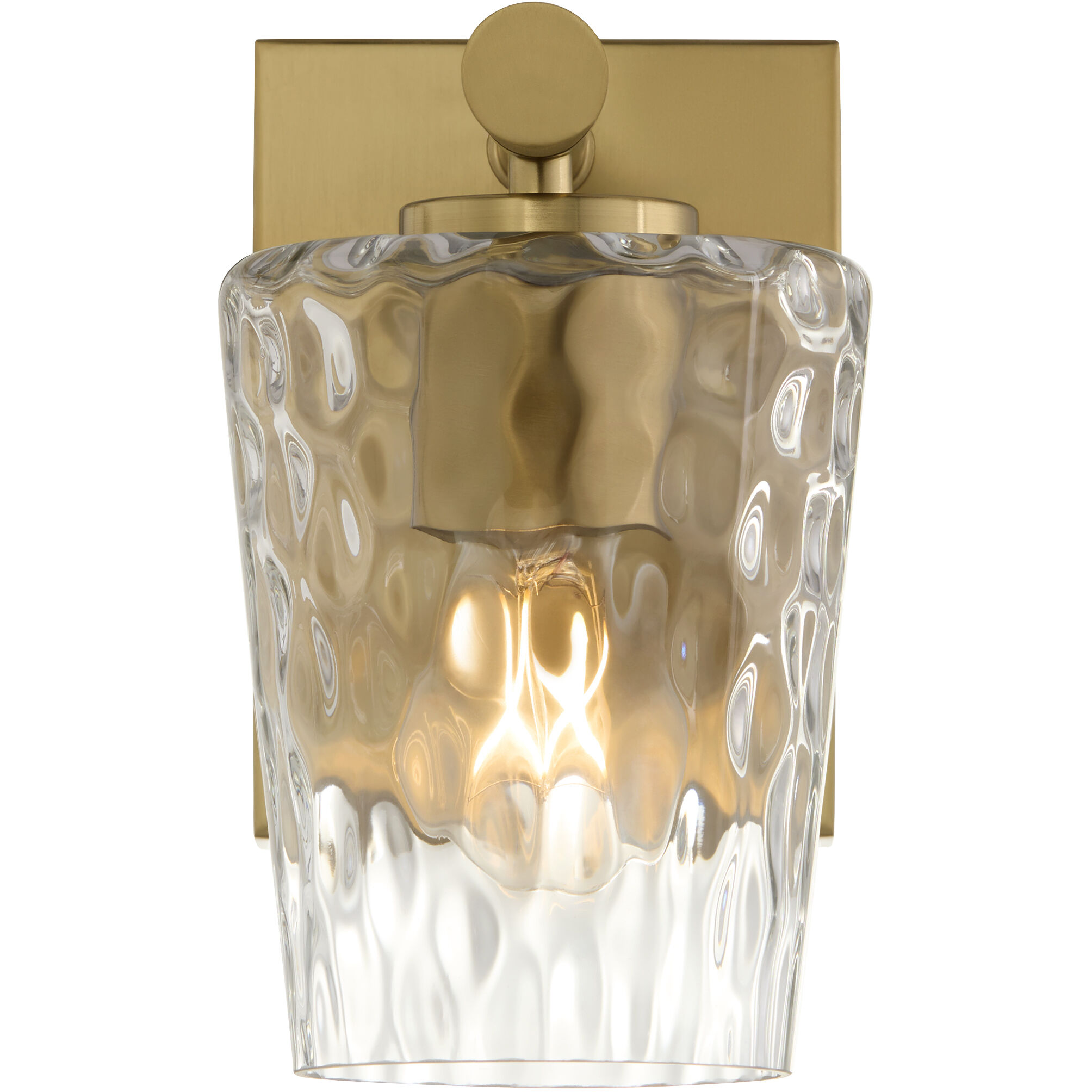 Goodwin Wall Mount Wall Light in Aged Brass, 8 in.