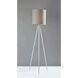 Glenwood 69 inch 100.00 watt White Floor Lamp Portable Light